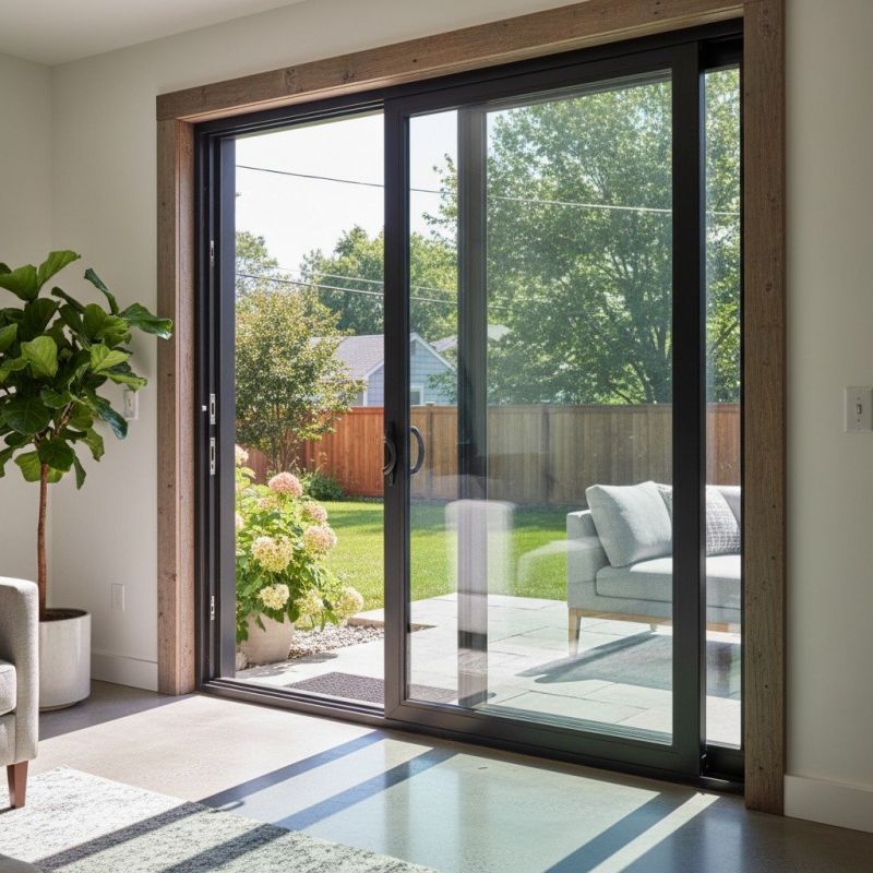 Wood Sliding Door Installation in Conroe, TX